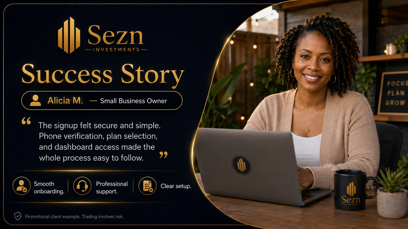 Alicia M. promotional client-experience story